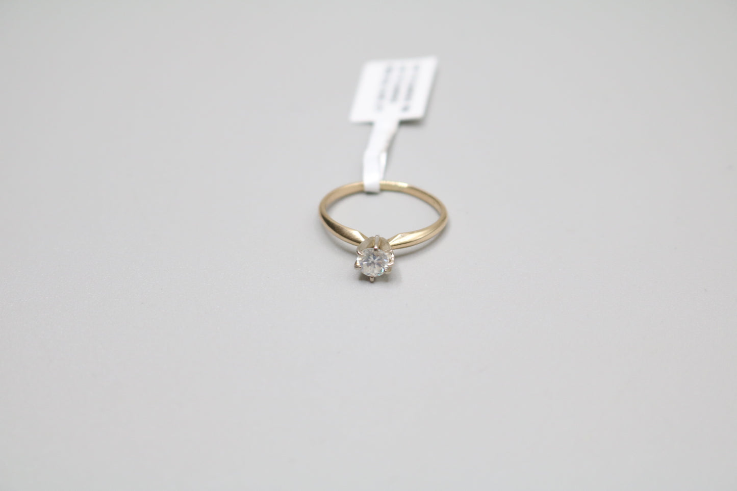 14K Yellow Gold Diamond Solitaire Ring (0.40 CTW) (Size 7 1/4)