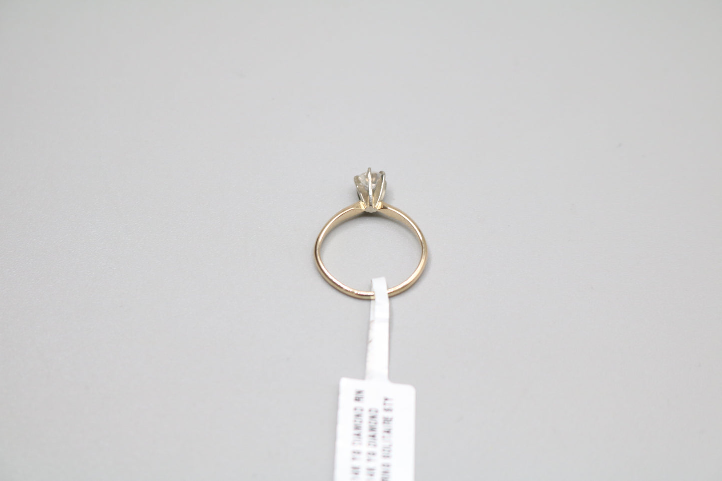 14K Yellow Gold Diamond Solitaire Ring (0.40 CTW) (Size 7 1/4)
