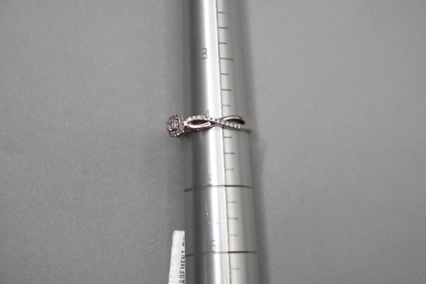 14K White Gold Diamond Engagement Ring (0.20 CTW) (Size 4)