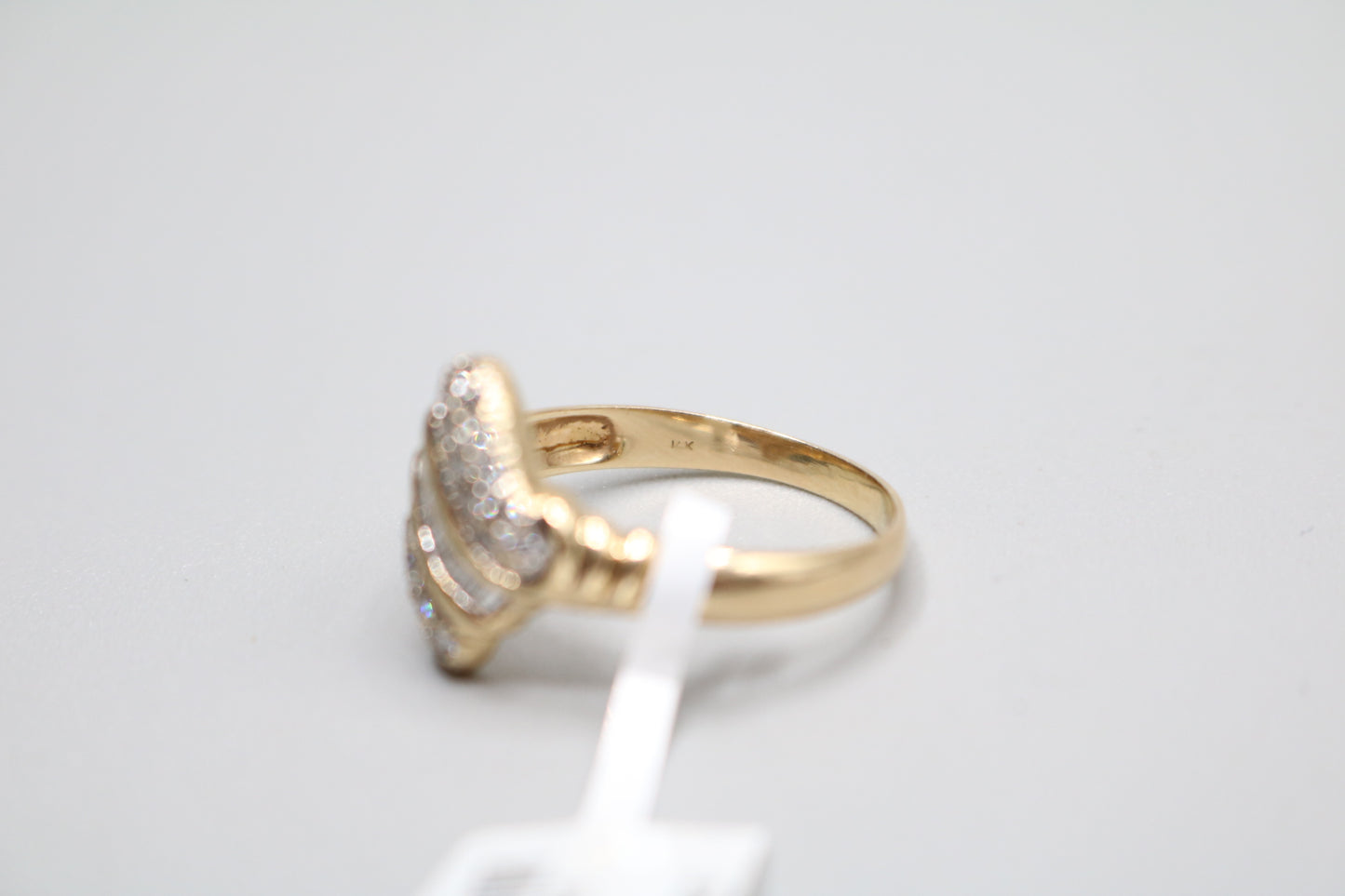 14K Yellow Gold Rhombus Cluster Ring (0.495 CTW) (Size 9)