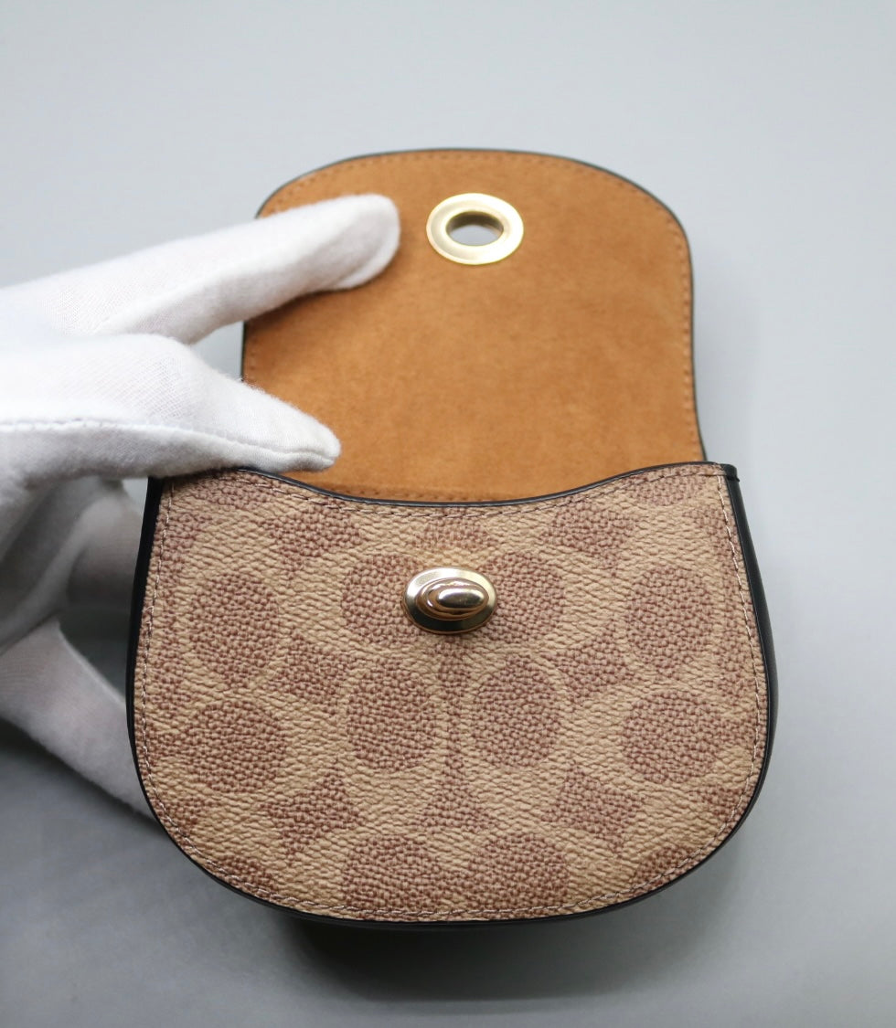 Coach Ladies 2 Tone Monogram Wallet