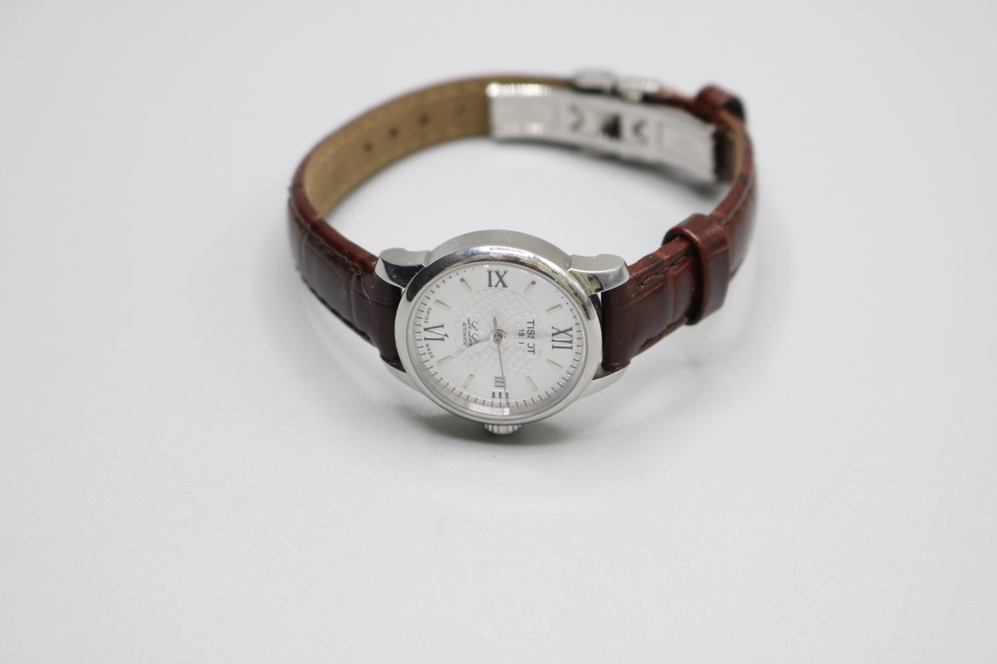 TISSOT Le Locle Automatic Silver Dial Brown Leather Unisex Watch