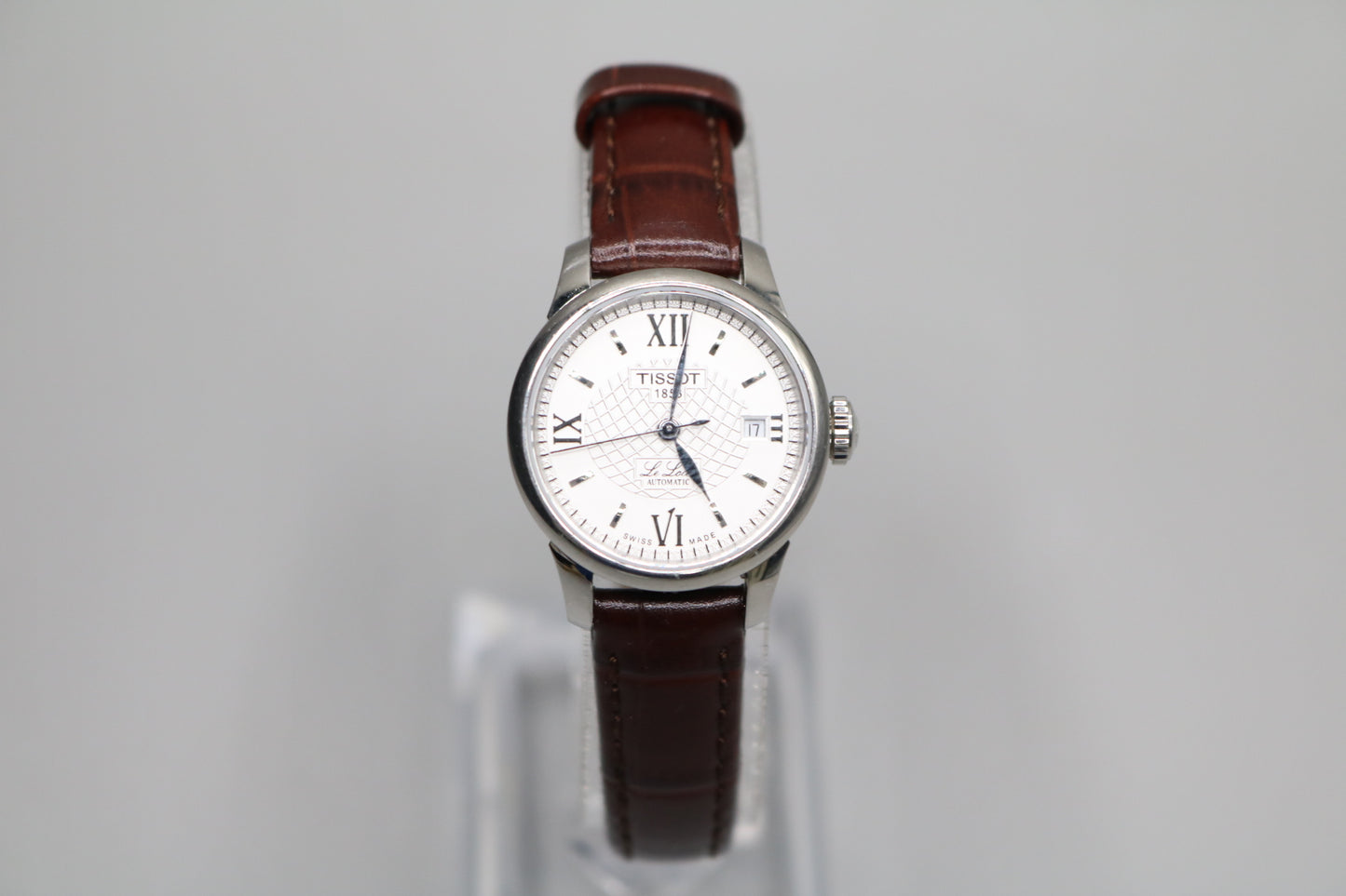 TISSOT Le Locle Automatic Silver Dial Brown Leather Unisex Watch