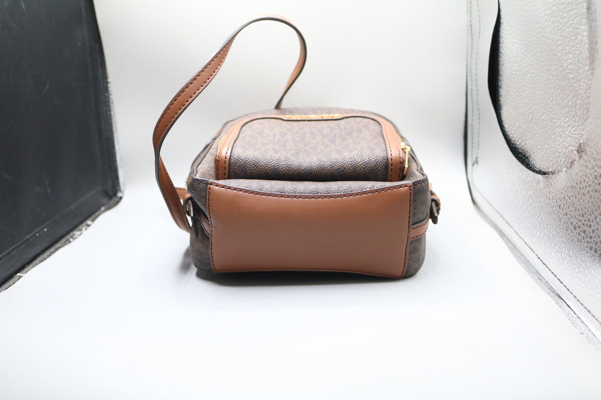 Michael Kors Two Tone Monogram Backpack