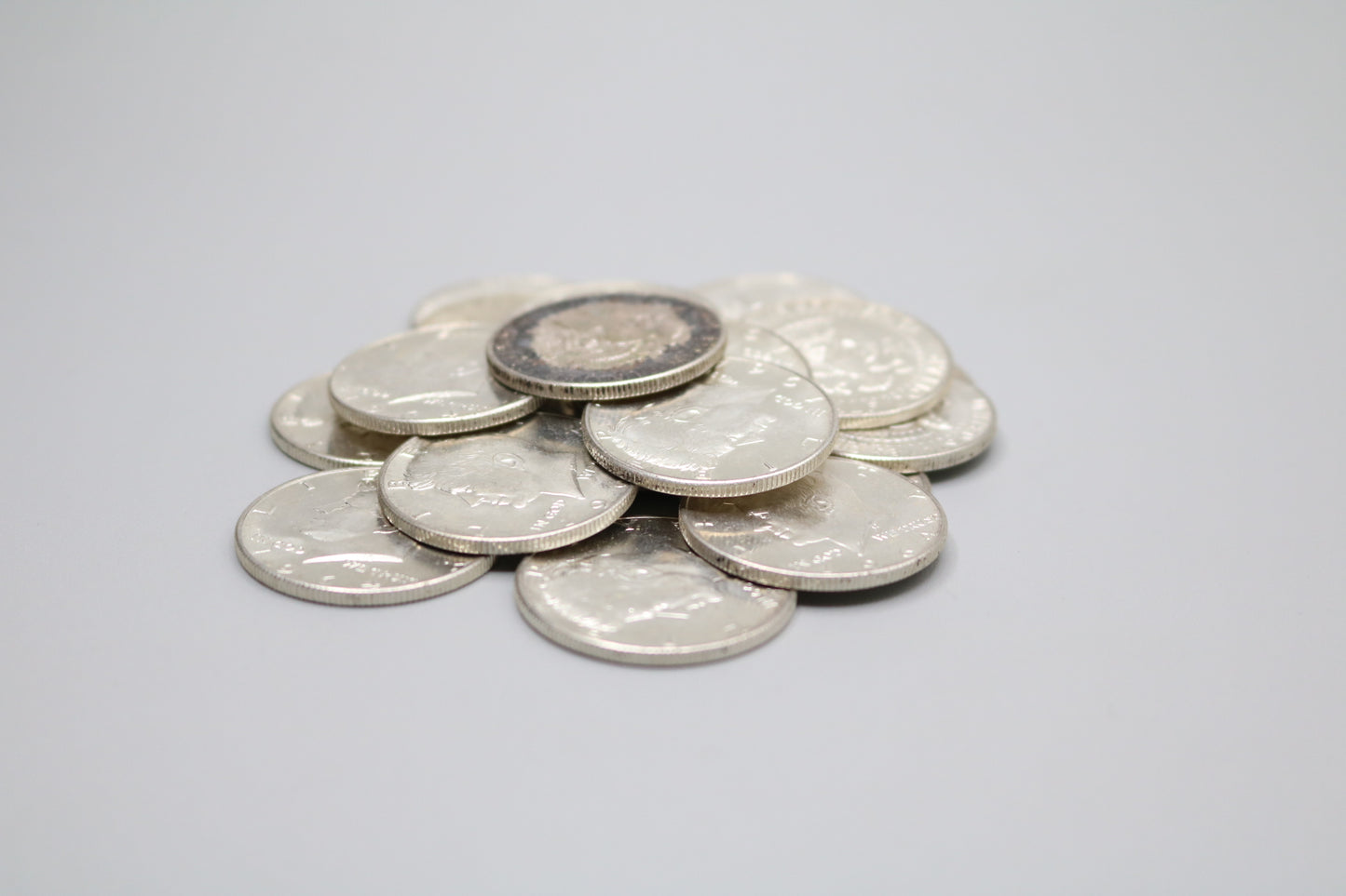 Roll of Silver Half Dollars of Varying Years (1964 or Older) and Conditions ($10 Face Value or 20 Half Dollars)