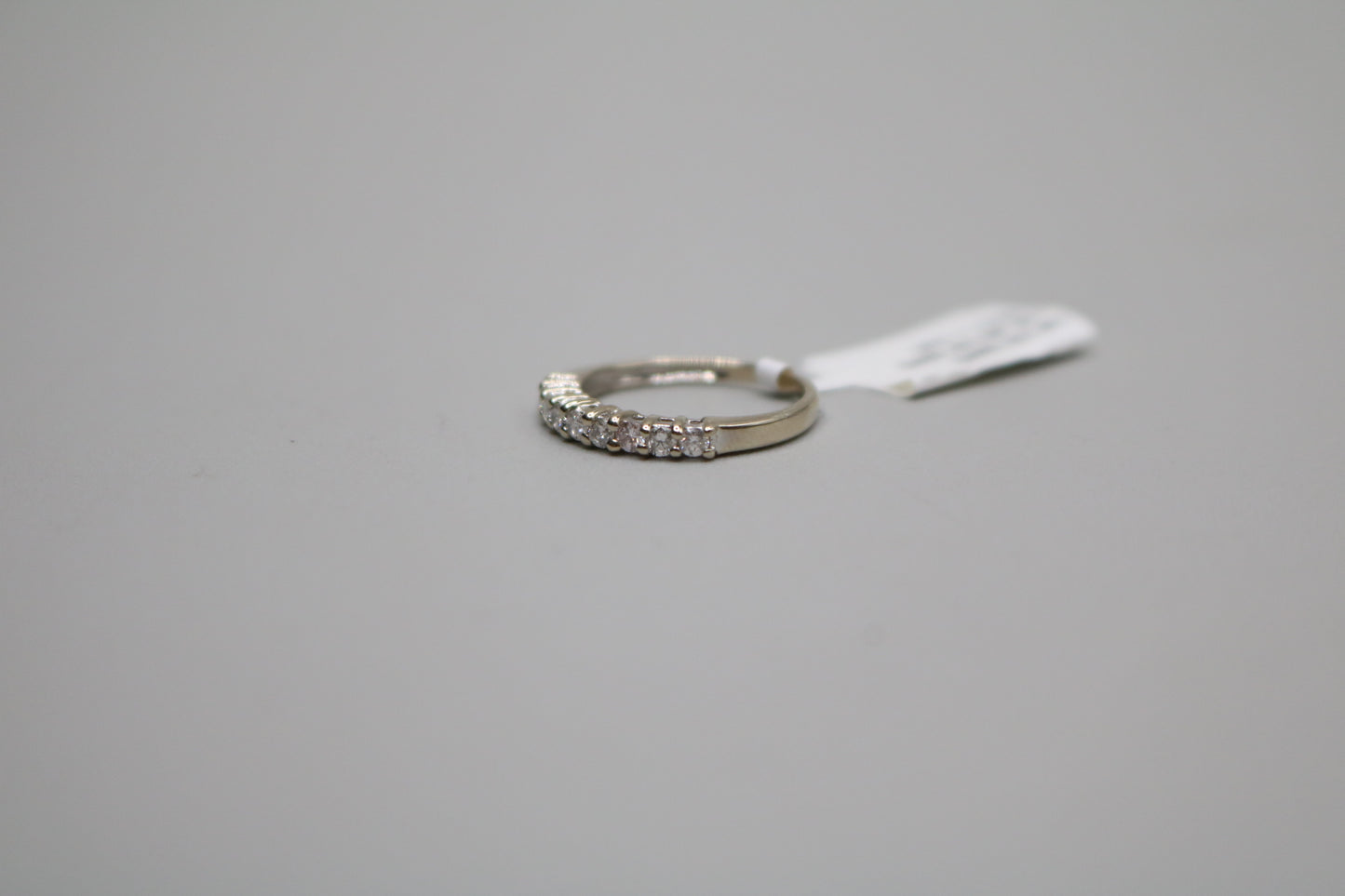 14K White Gold Channel Diamond Band Ring (Size 4 3/4)
