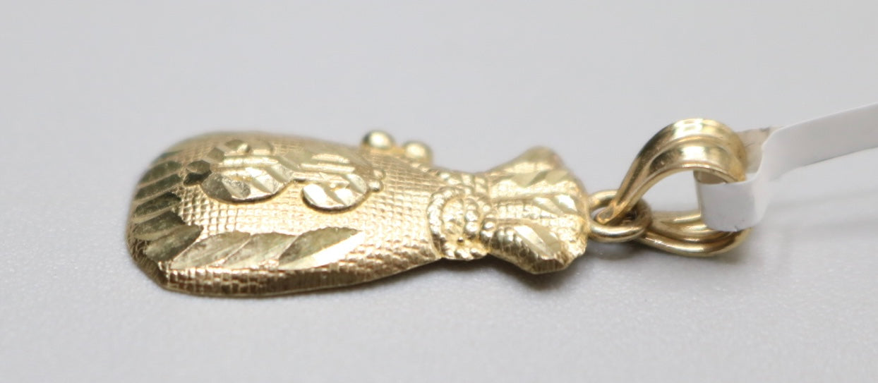 10K Yellow Gold Money Bag Charm