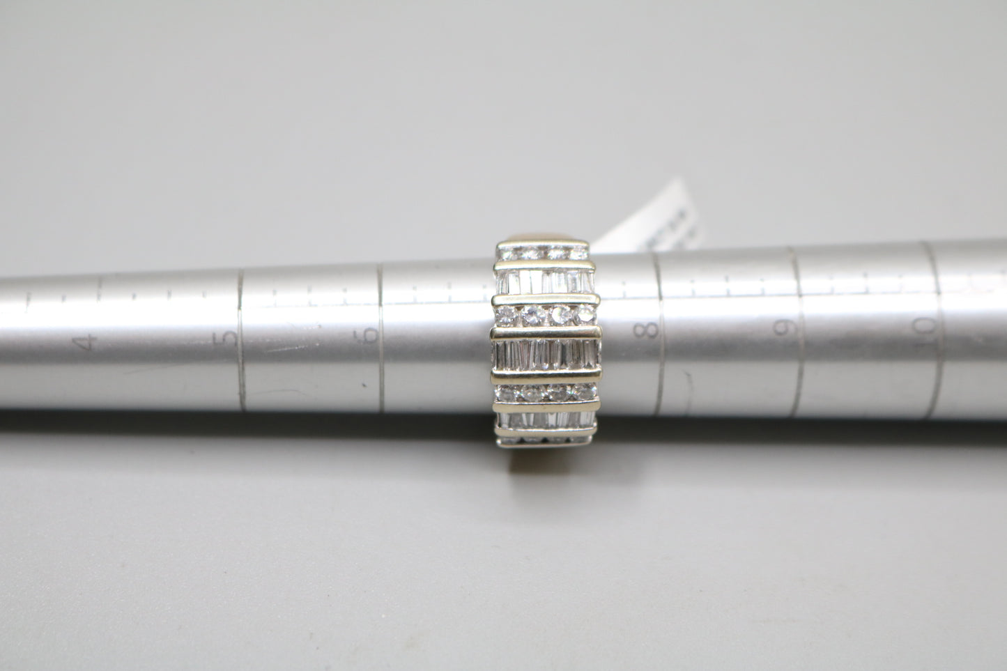 14K Two Tone Gold 7 Row Diamond Ring (1.48 CTW) (Size 7 & 1/4)