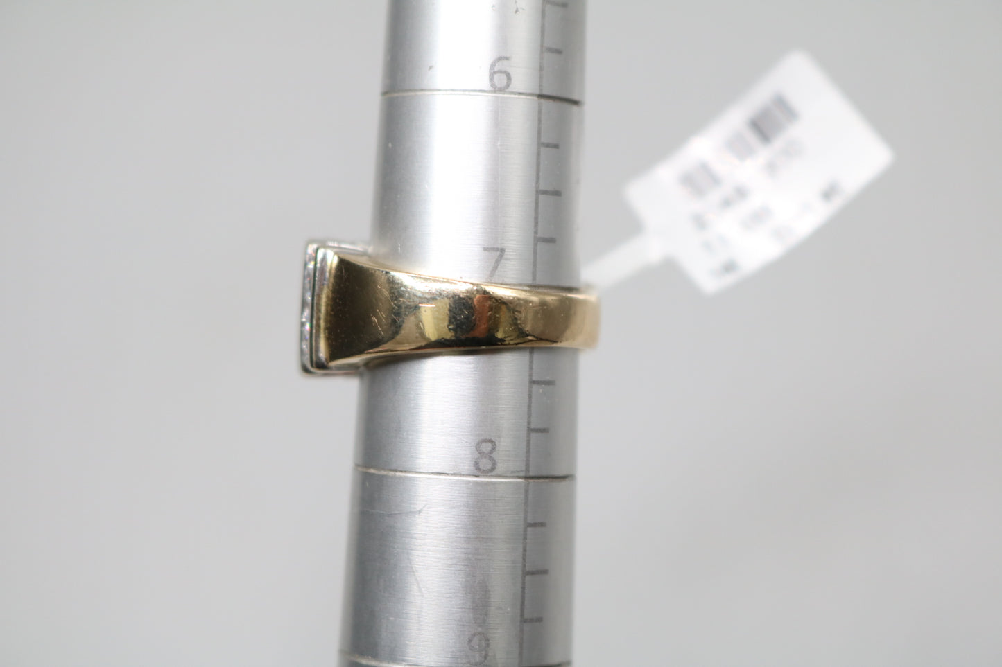 14K Two Tone Gold 7 Row Diamond Ring (1.48 CTW) (Size 7 & 1/4)