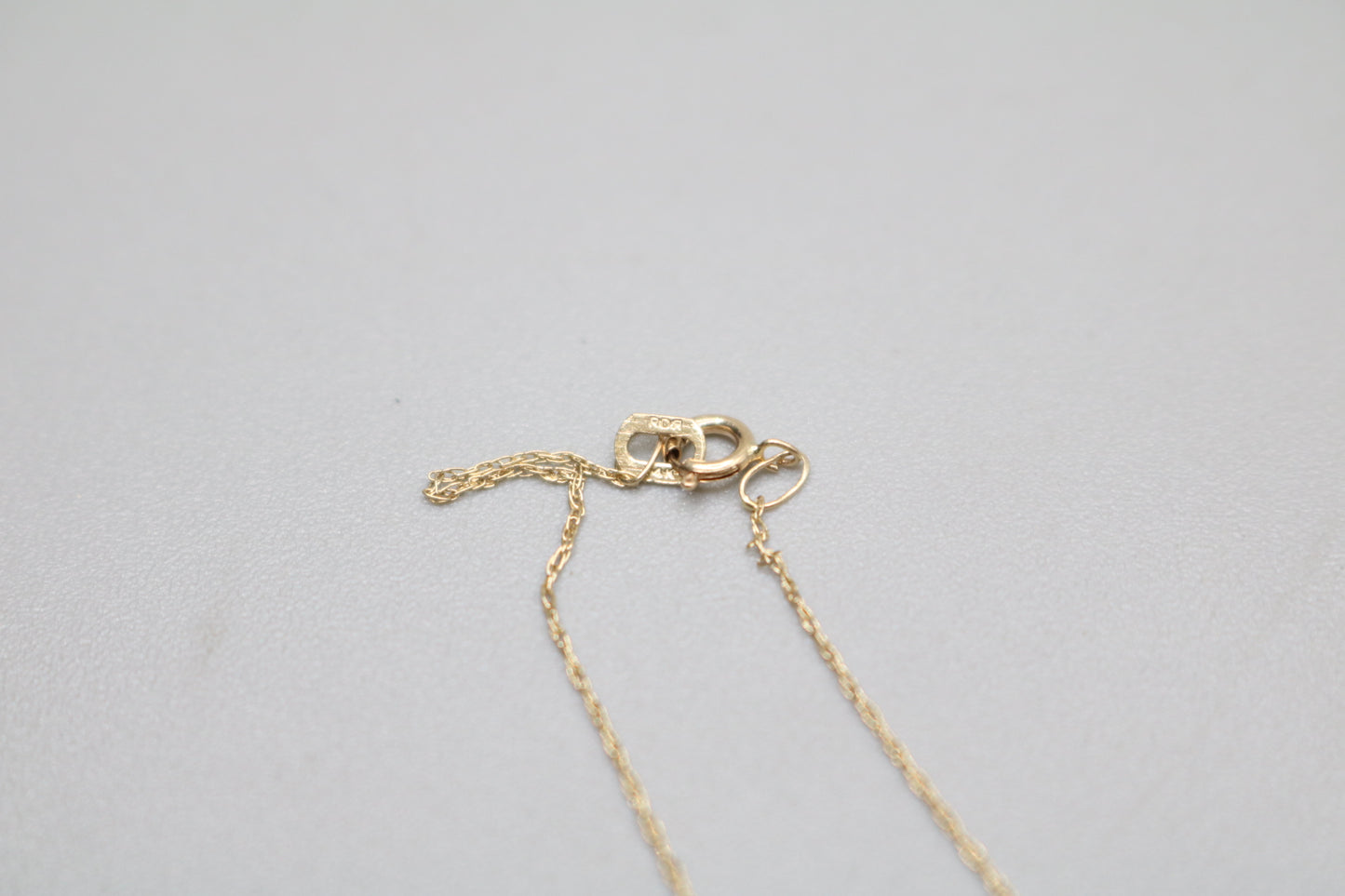 14K Yellow Gold Twisted Chain W/ 14K Yellow Gold Heart Diamond Charm