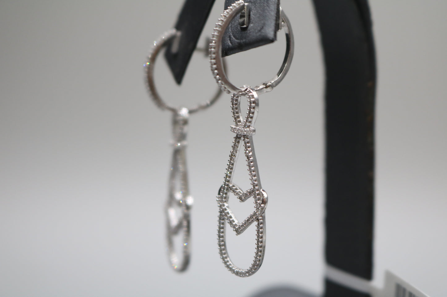 14K White Gold Fancy Diamond Earrings (2.38CTW) (Local Purchase Only)