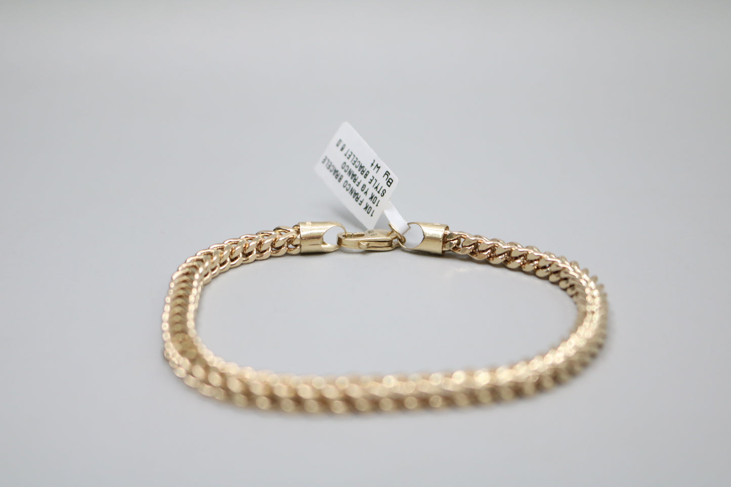 10K Yellow Gold Franco Bracelet (8.75 Inches)