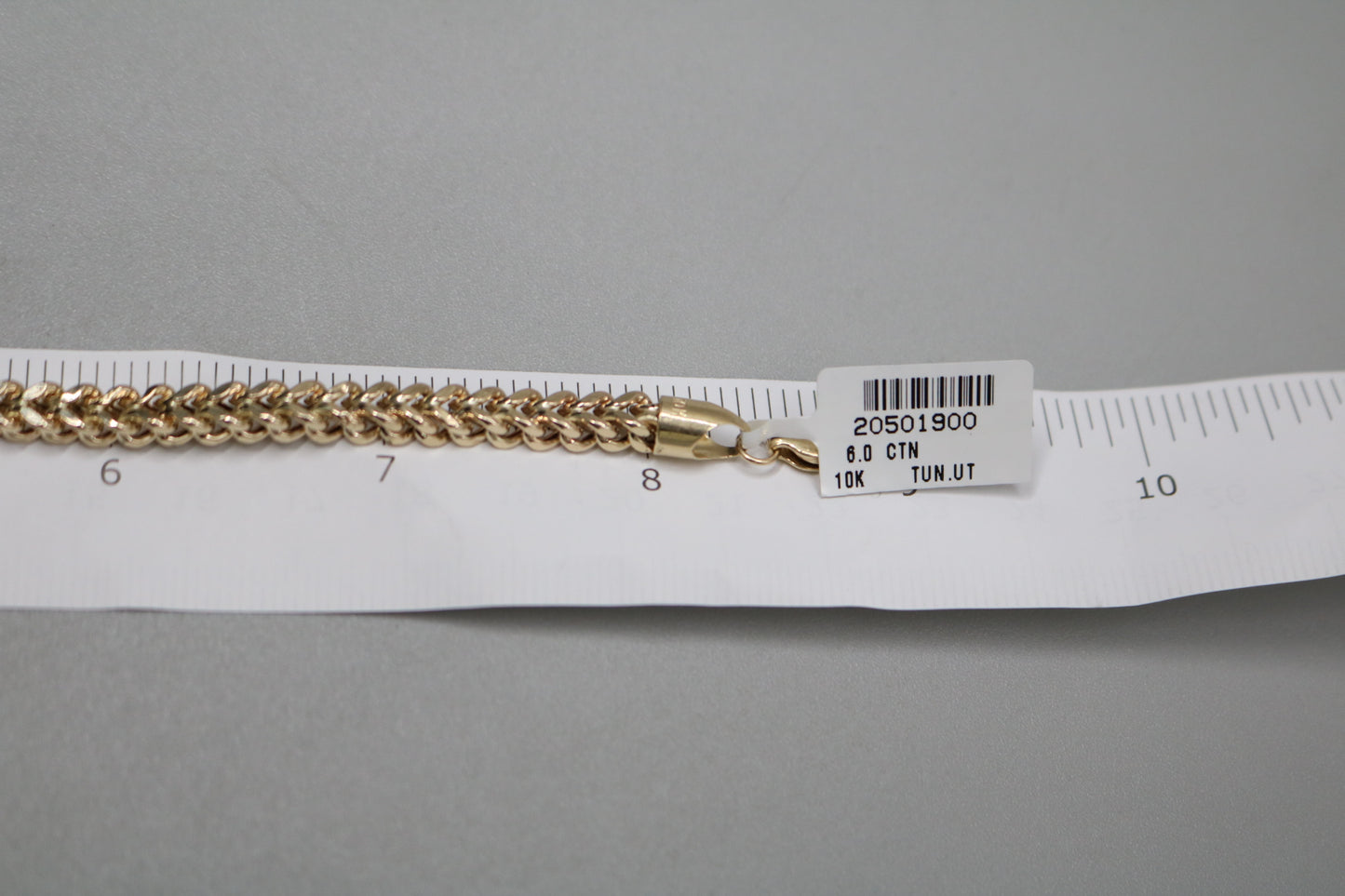 10K Yellow Gold Franco Bracelet (8.75 Inches)