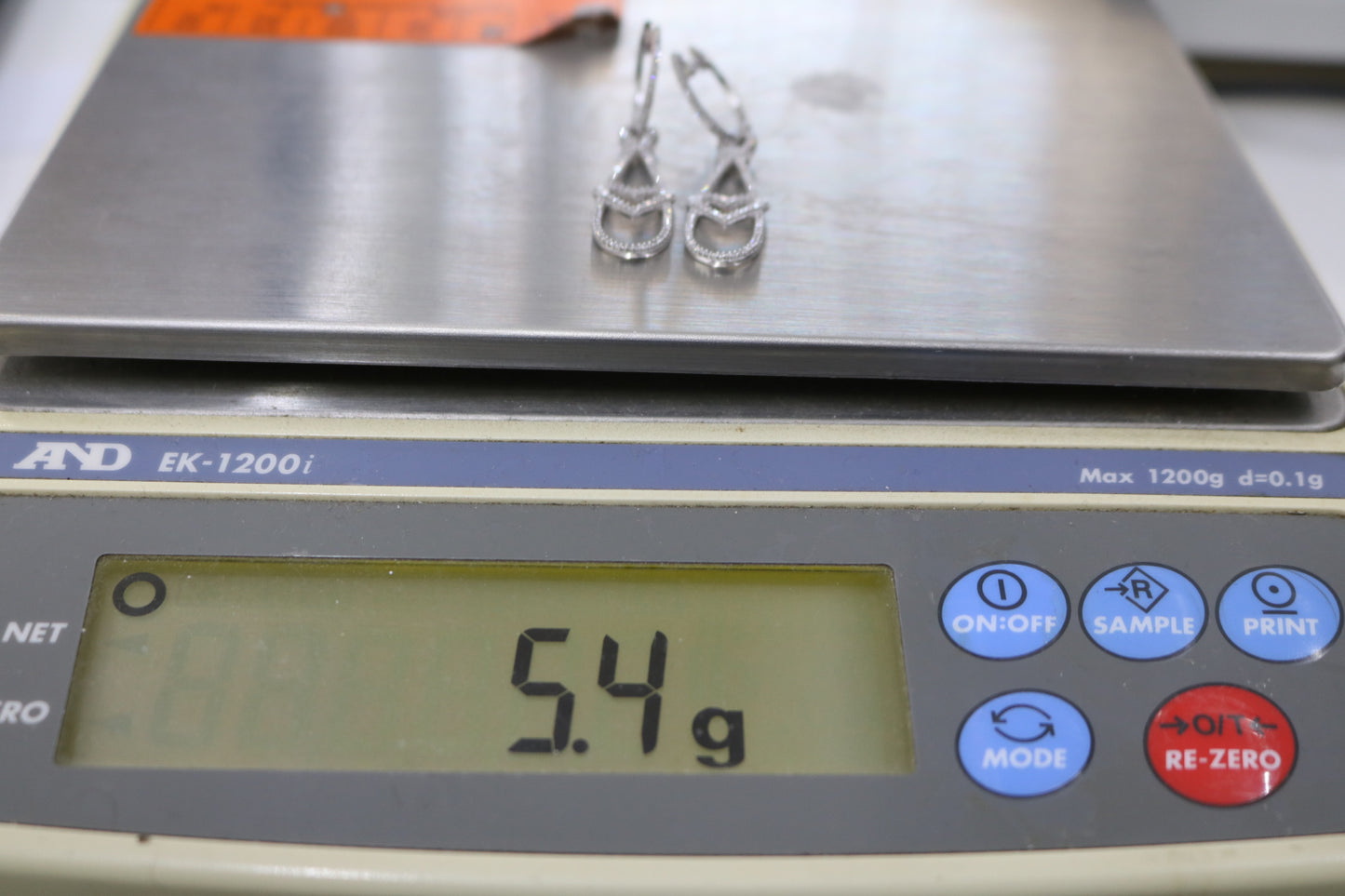 14K White Gold Fancy Diamond Earrings (2.38CTW) (Local Purchase Only)