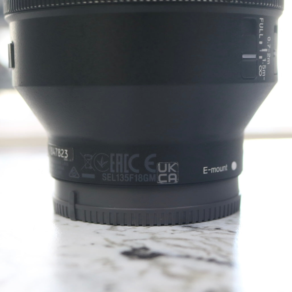 Sony FE 1.8/135 GM Optical Lens (SEL135F18GM)