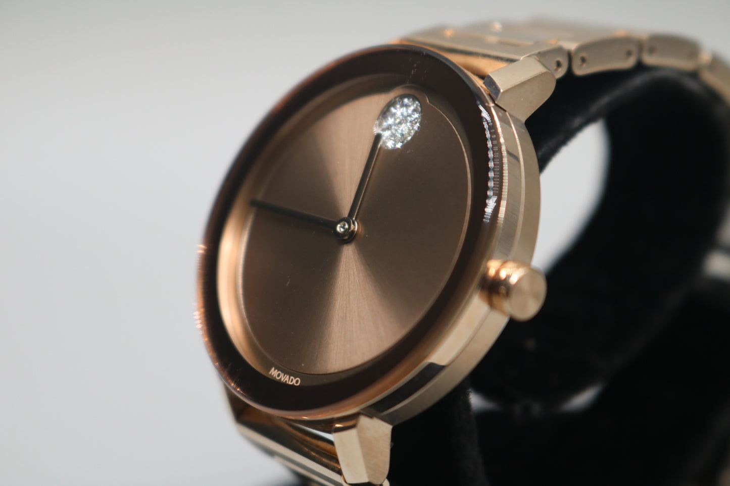 Movado Bold Evolution Carnation Gold Rose Gold Steel Women's Watch 3600639