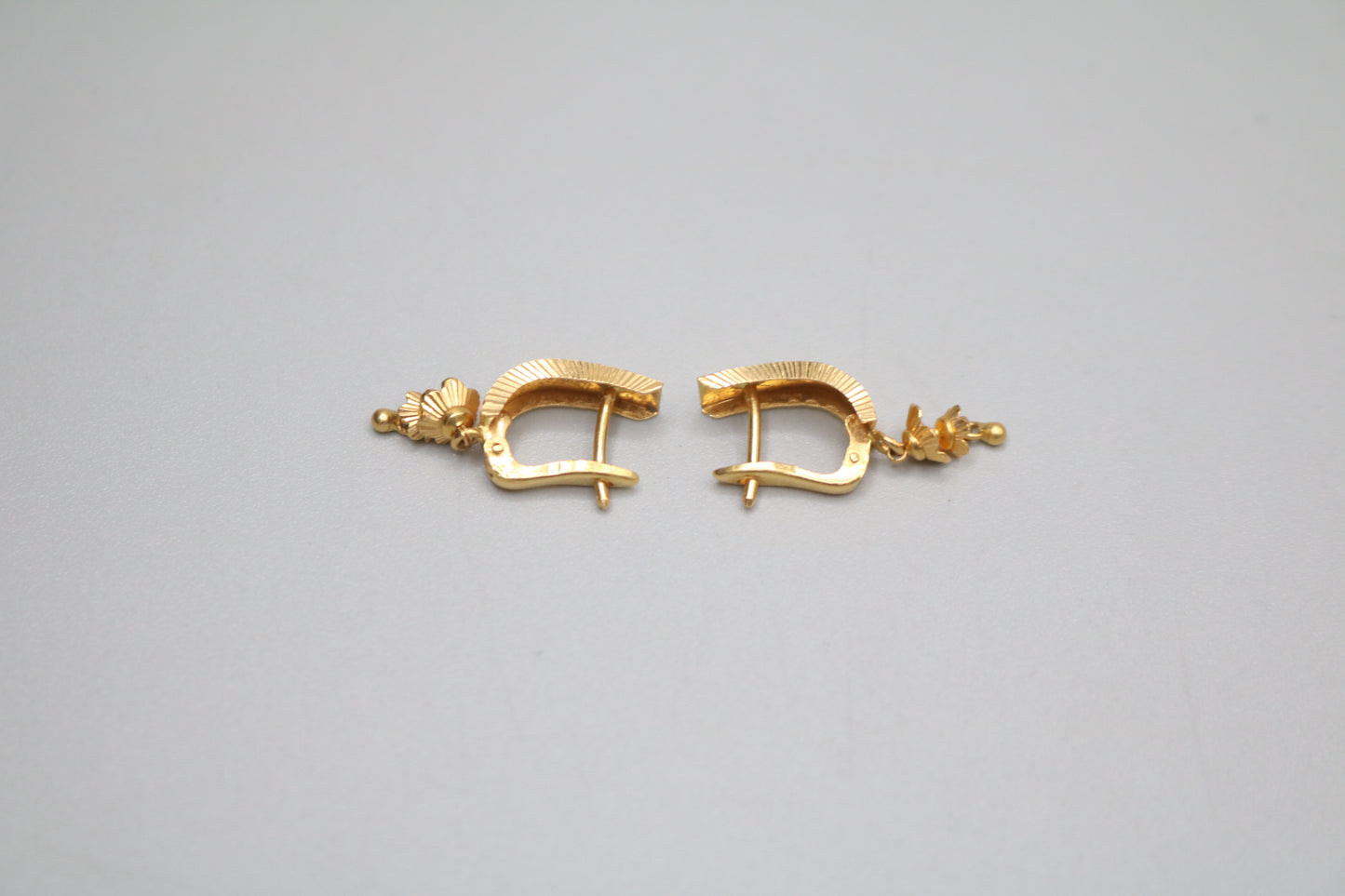 22K Yellow Gold Lever Earrings