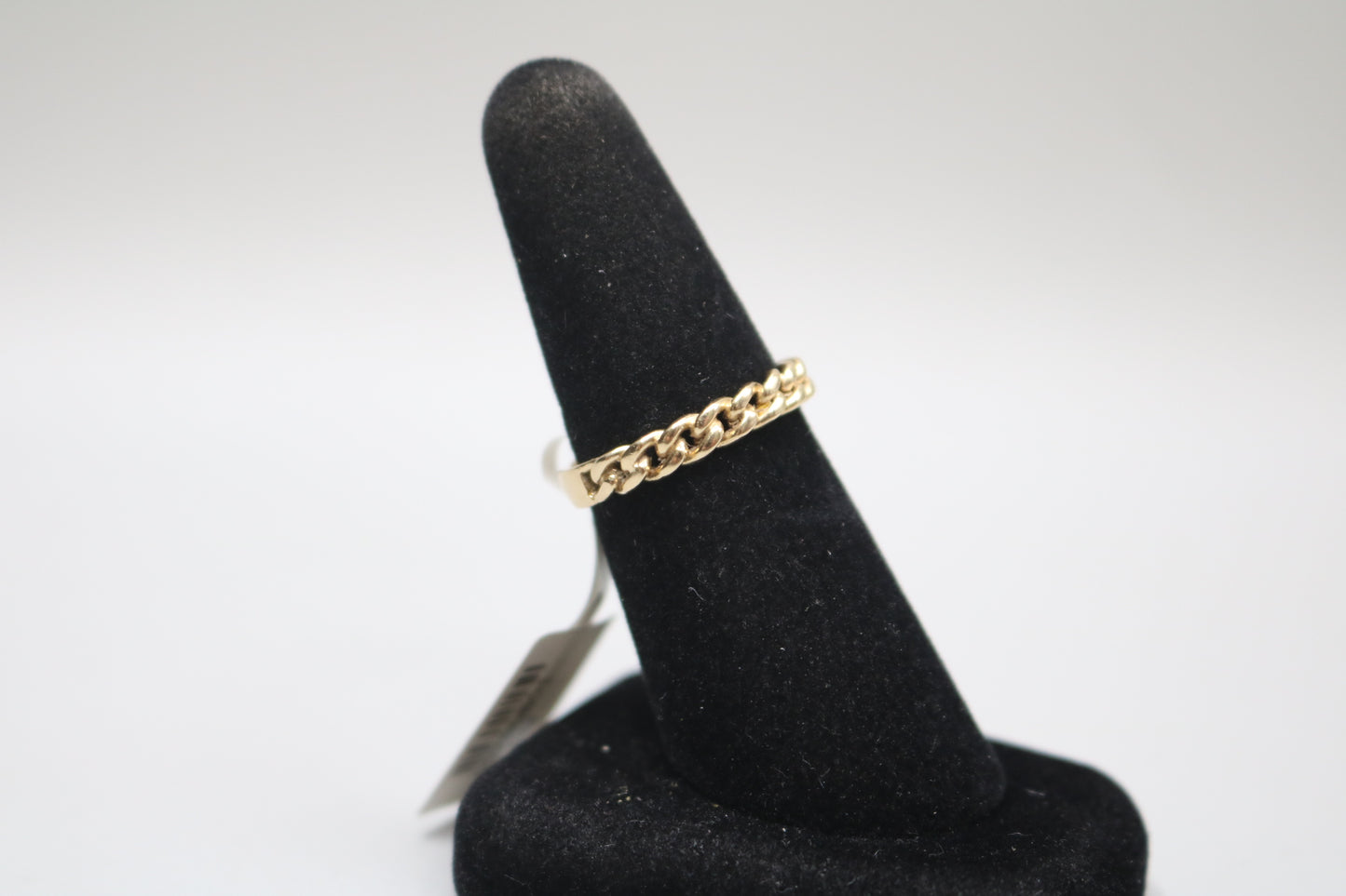 14K Yellow Gold Double Curb Style Ring (Size 7 1/2)