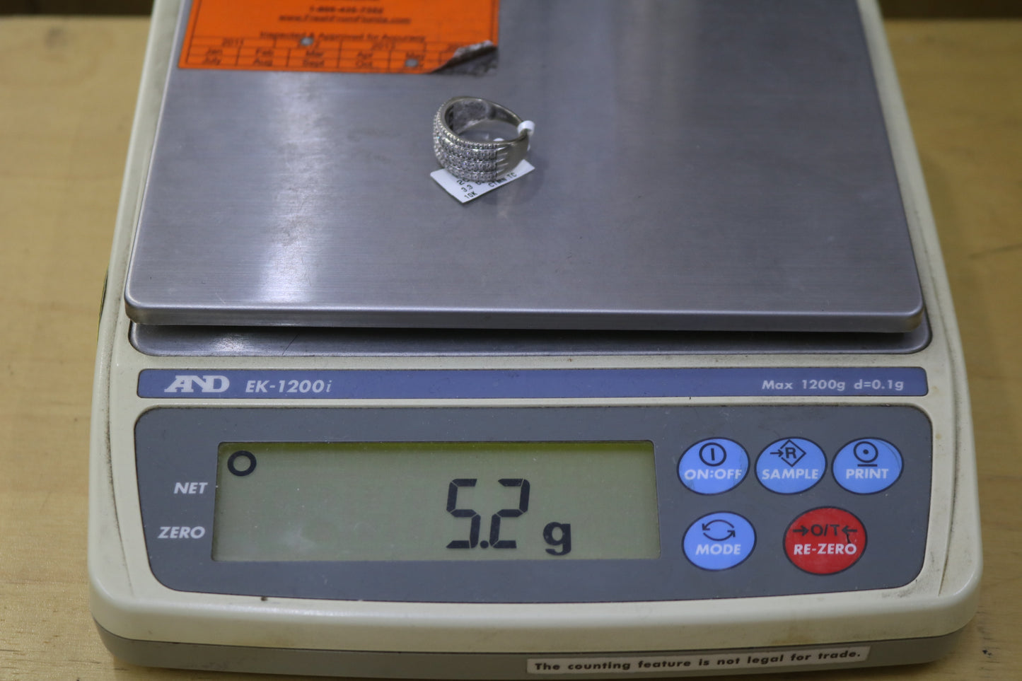 10K White Gold Diamond Channel Setting Band Ring (1.47CTW) No Shipping