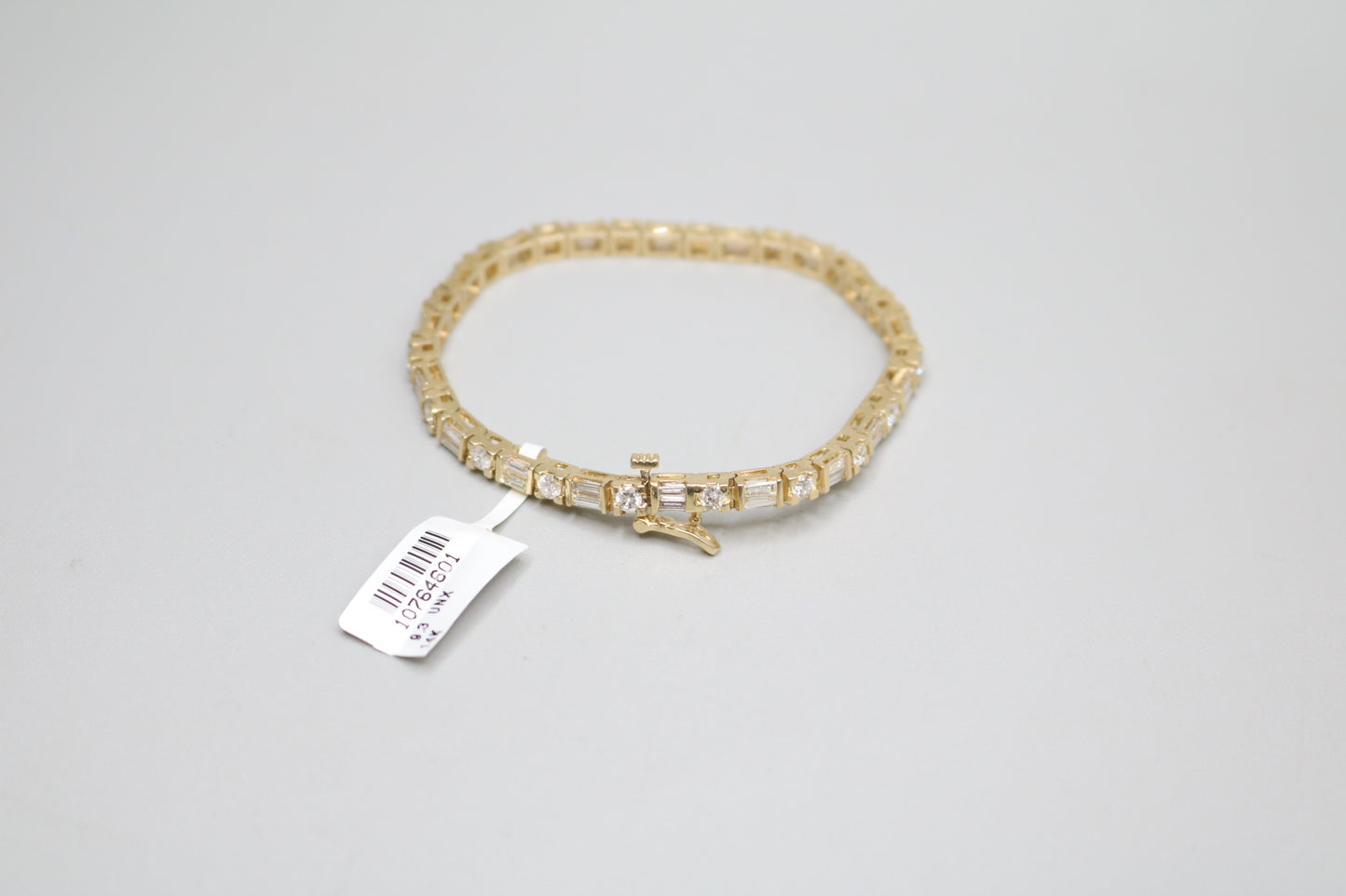 14K Yellow Gold Diamond Tennis Bracelet (3.78 CTW) (Local Pick-Up)