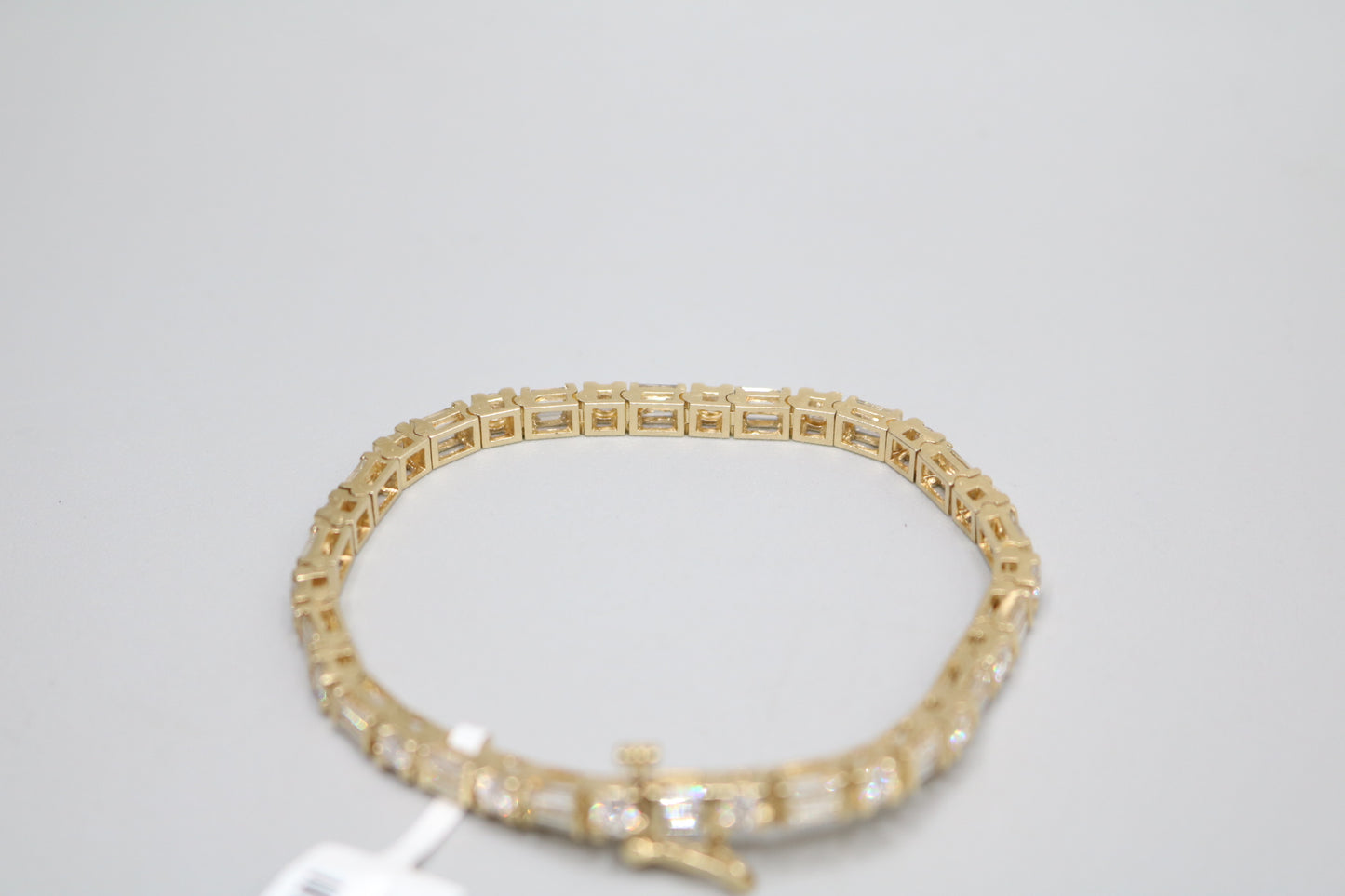 14K Yellow Gold Diamond Tennis Bracelet (3.78 CTW) (Local Pick-Up)