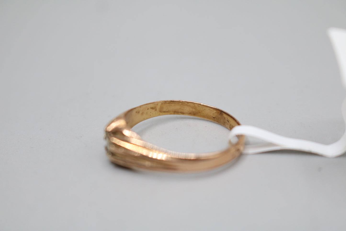 18K Rose Gold Fancy Solitaire Diamond Ring (Size 8 1/2)
