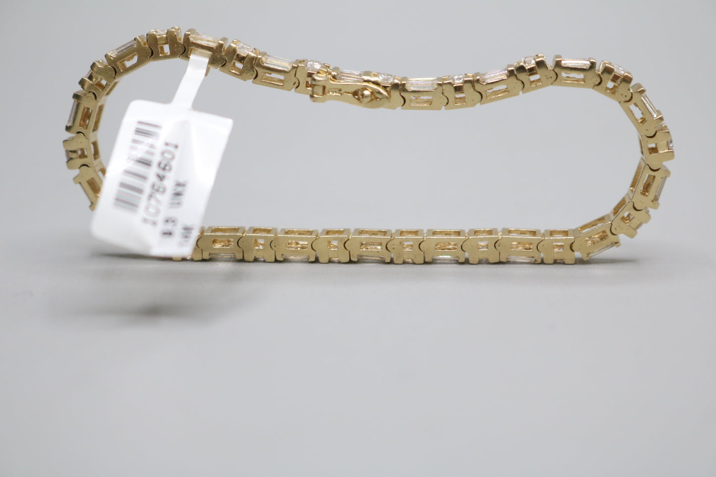 14K Yellow Gold Diamond Tennis Bracelet (3.78 CTW) (Local Pick-Up)