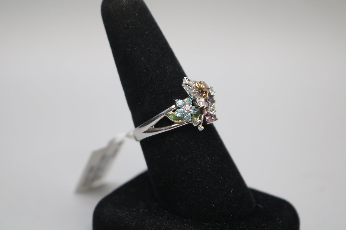 925 Silver Fancy Tinkerbell Promise Ring (Size 9)