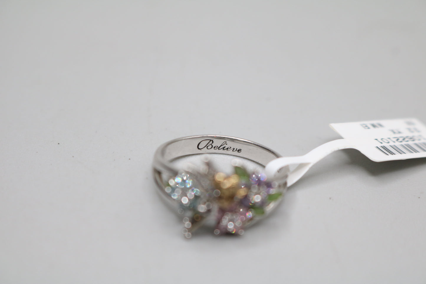925 Silver Fancy Tinkerbell Promise Ring (Size 9)