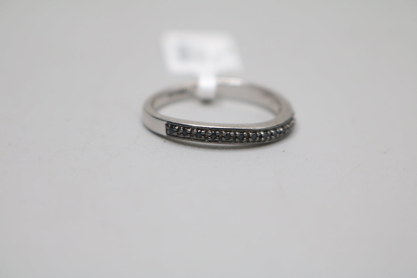 925 Sterling Silver Channel Setting Band Ring (size 10)