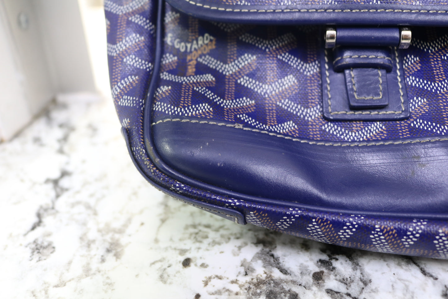 Goyard Grand Bleu GM Blue Messenger Bag (Local Purchase Only)