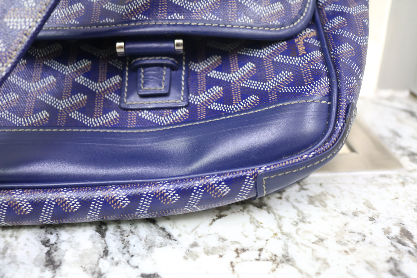 Goyard Grand Bleu GM Blue Messenger Bag (Local Purchase Only)