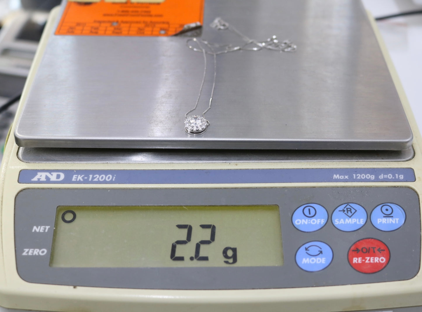 14K White Gold Lab Grown Diamond Necklace (1.56 CTW) (18 Inches)