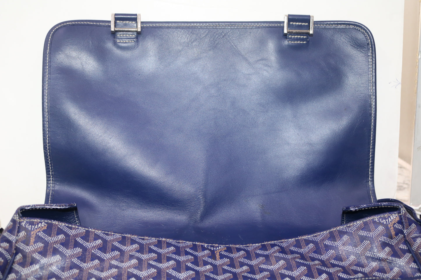 Goyard Grand Bleu GM Blue Messenger Bag (Local Purchase Only)