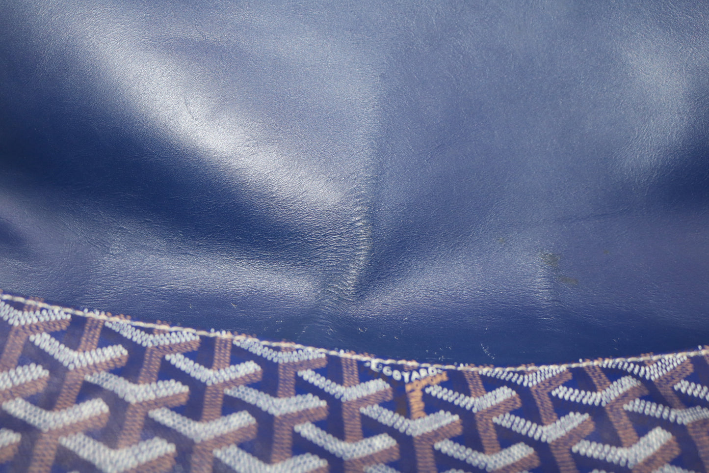 Goyard Grand Bleu GM Blue Messenger Bag (Local Purchase Only)