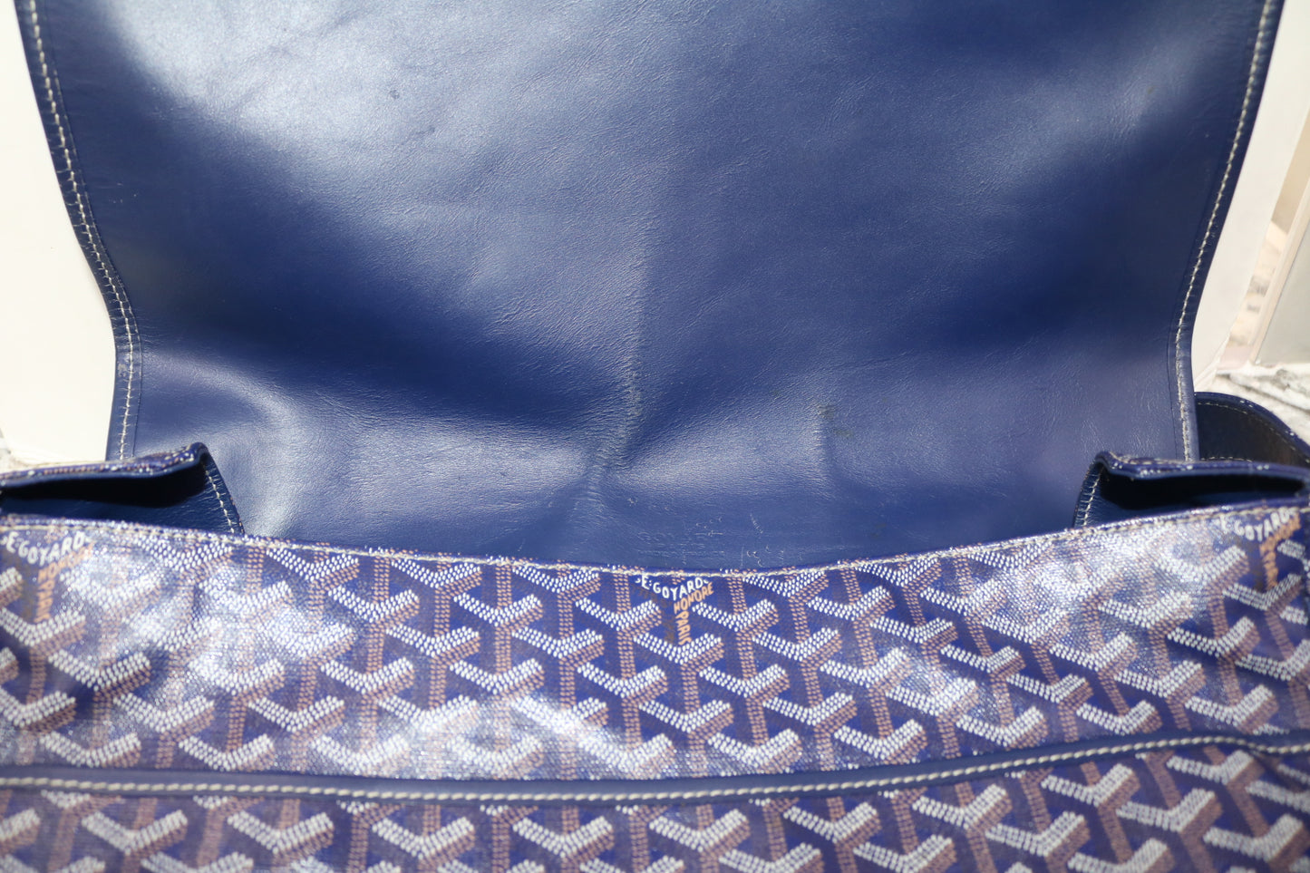 Goyard Grand Bleu GM Blue Messenger Bag (Local Purchase Only)