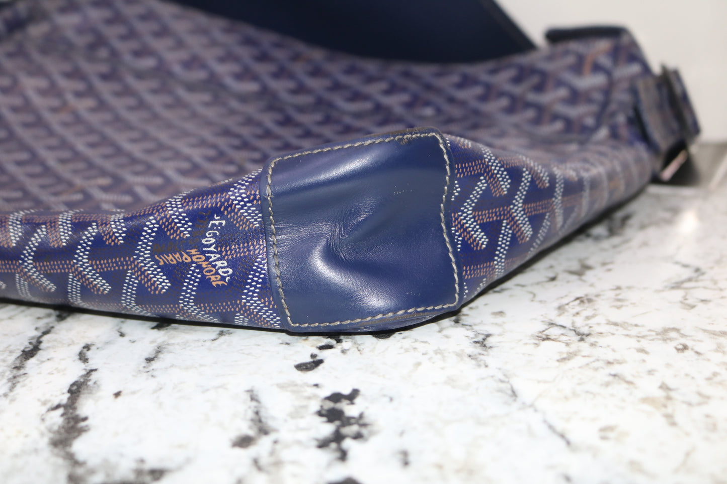 Goyard Grand Bleu GM Blue Messenger Bag (Local Purchase Only)