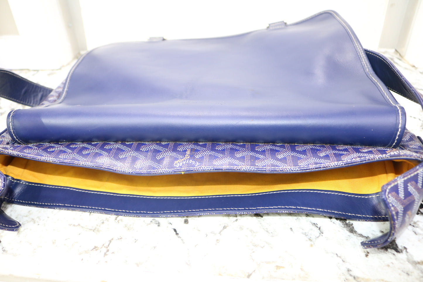 Goyard Grand Bleu GM Blue Messenger Bag (Local Purchase Only)