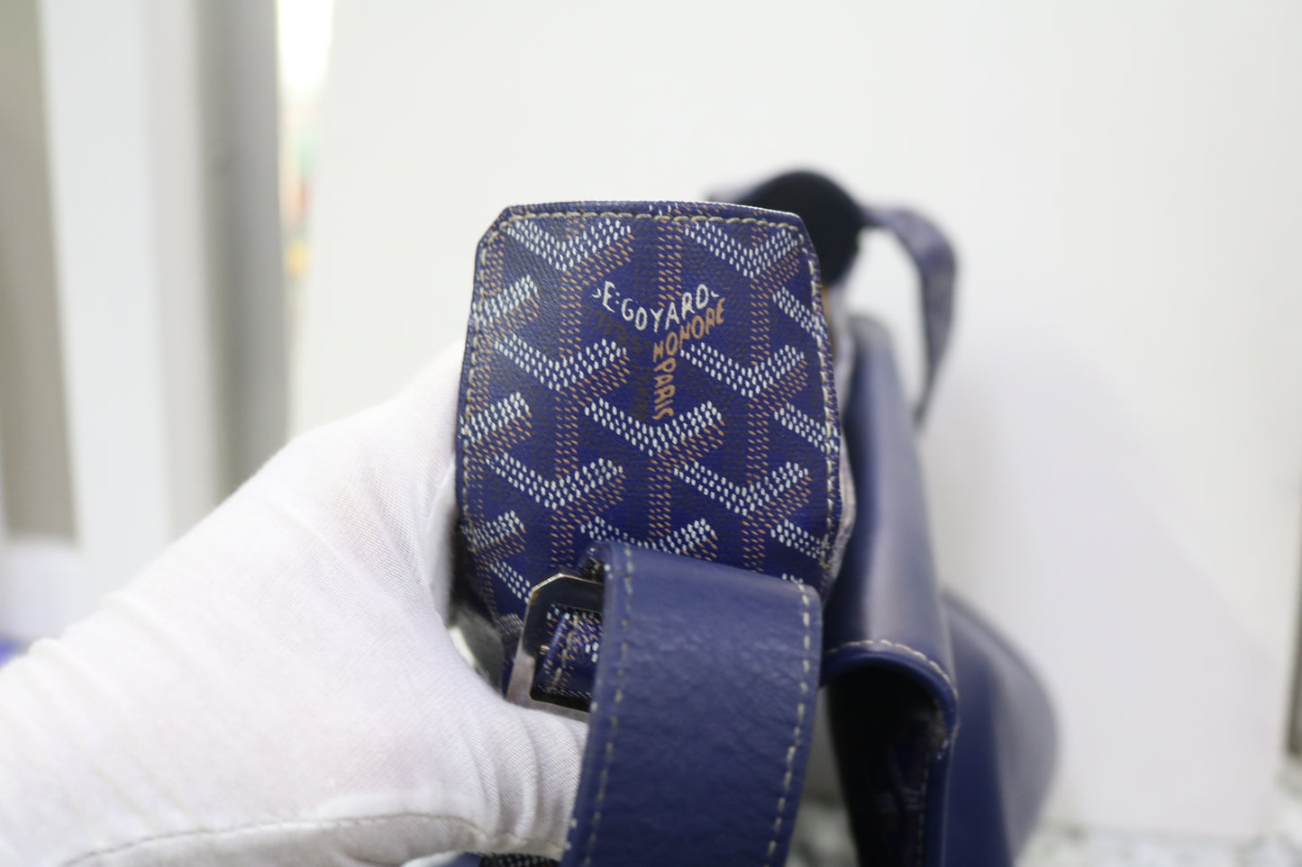 Goyard Grand Bleu GM Blue Messenger Bag (Local Purchase Only)