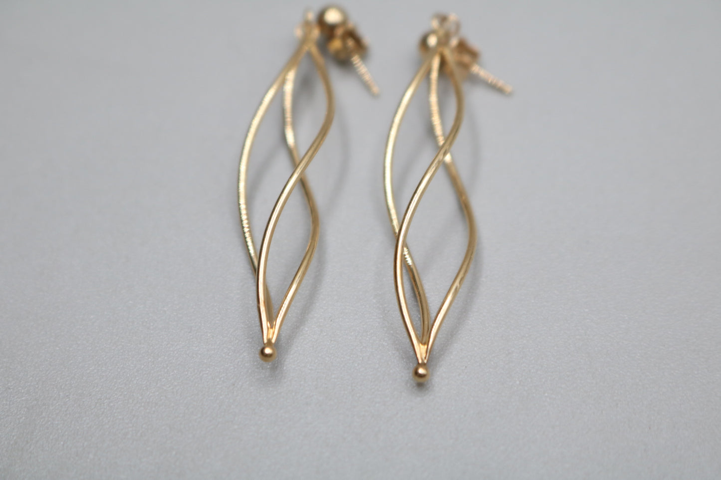 14K Fancy Spiral Earrings