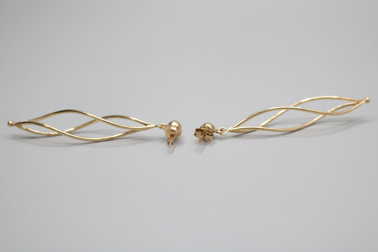 14K Fancy Spiral Earrings