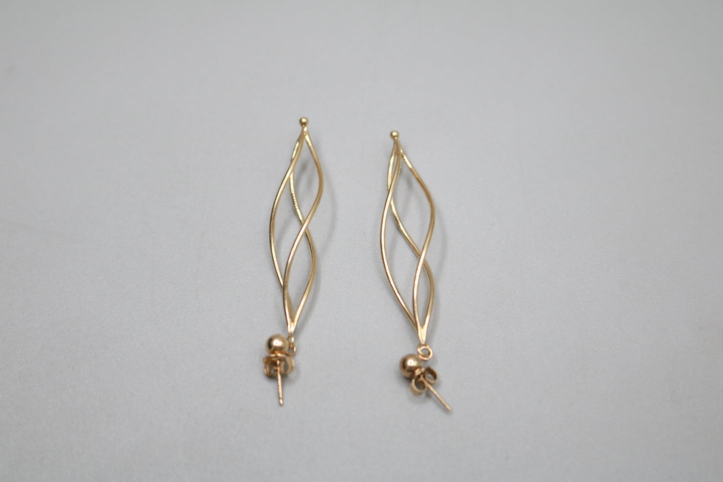 14K Fancy Spiral Earrings