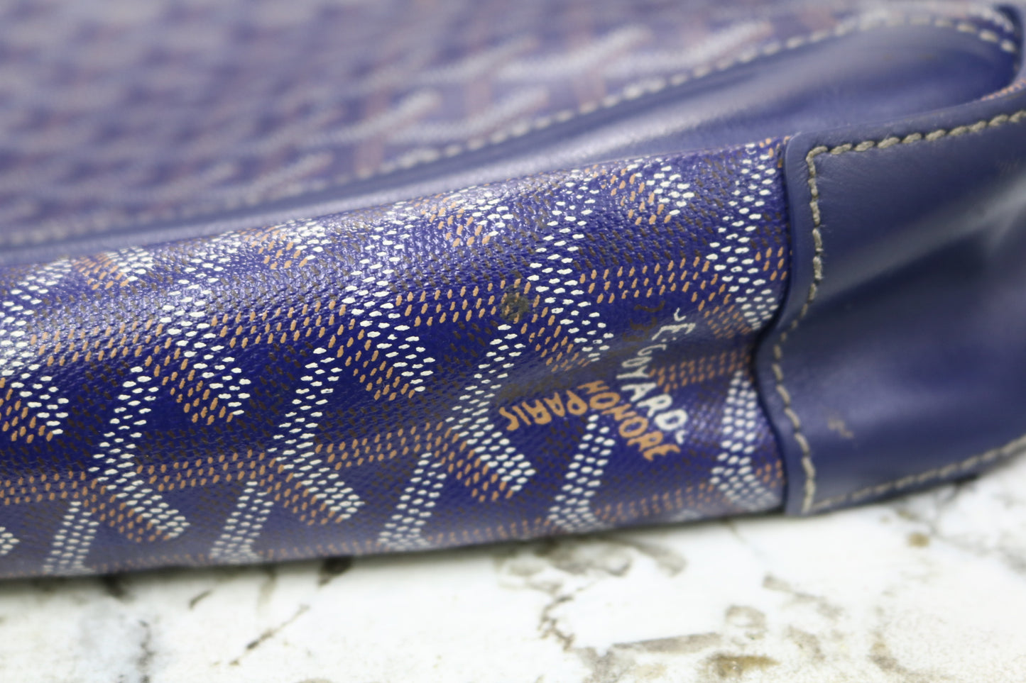 Goyard Grand Bleu GM Blue Messenger Bag (Local Purchase Only)