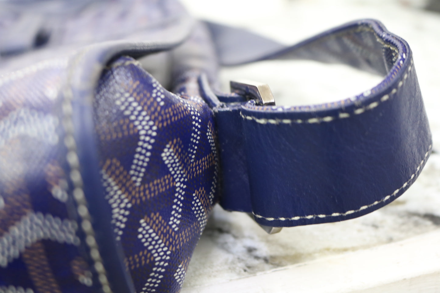 Goyard Grand Bleu GM Blue Messenger Bag (Local Purchase Only)