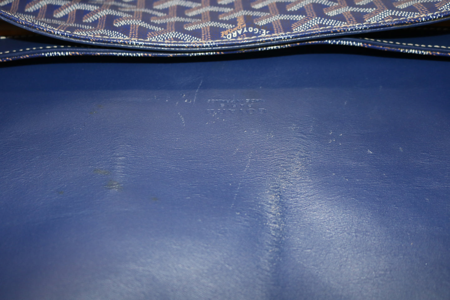 Goyard Grand Bleu GM Blue Messenger Bag (Local Purchase Only)