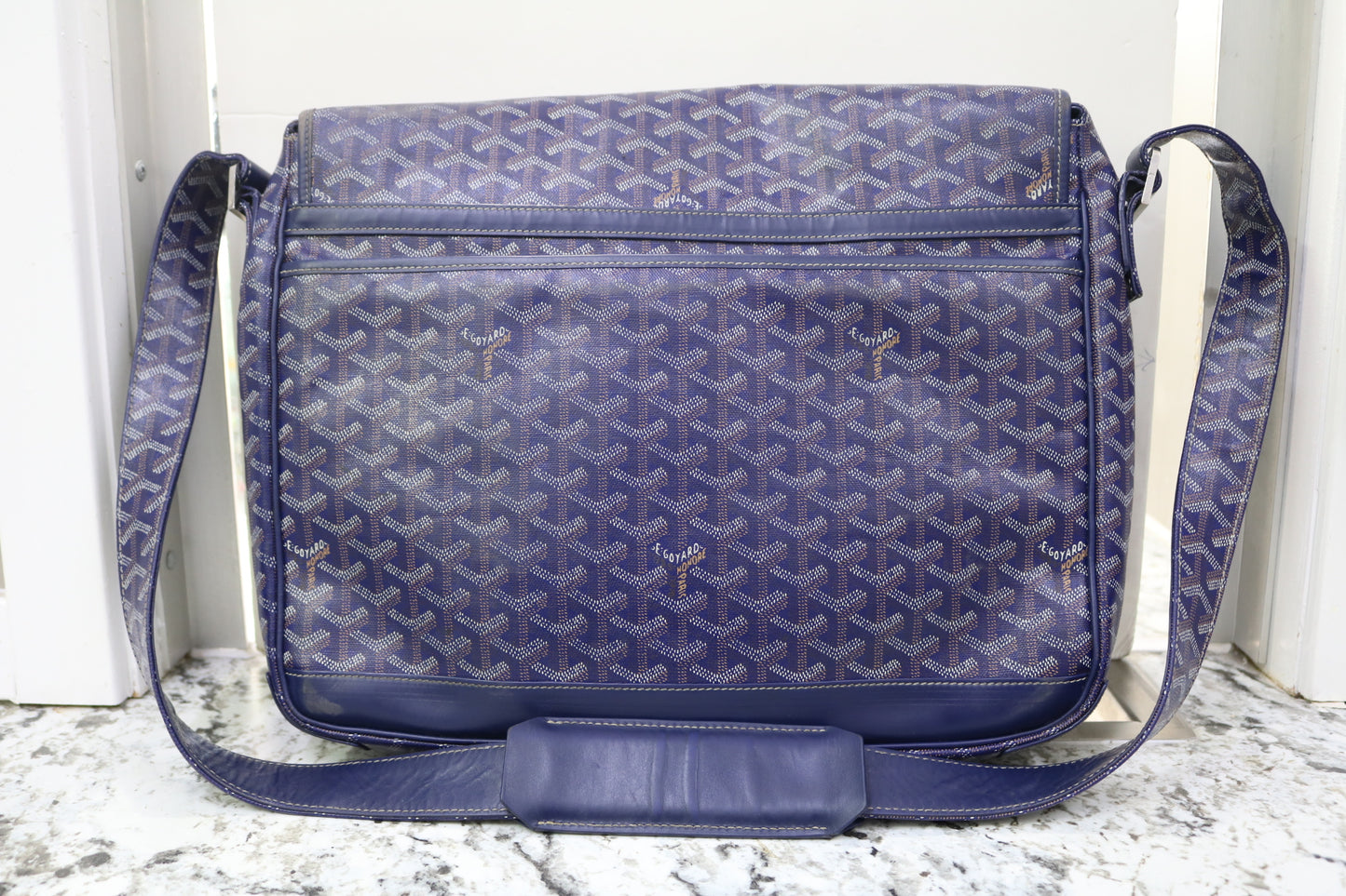 Goyard Grand Bleu GM Blue Messenger Bag (Local Purchase Only)