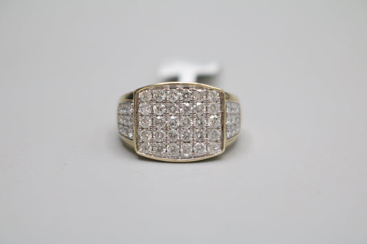 10K Yellow Gold Diamond Cluster Ring (1.825 CTW) (Size 10)