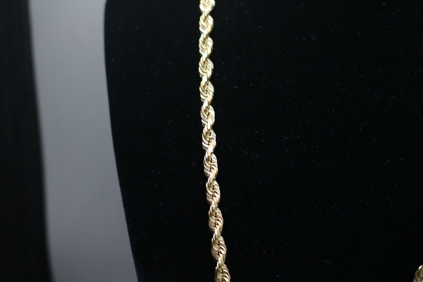 14K Yellow Gold Rope Necklace (24 Inches) (Local Purchase Only)