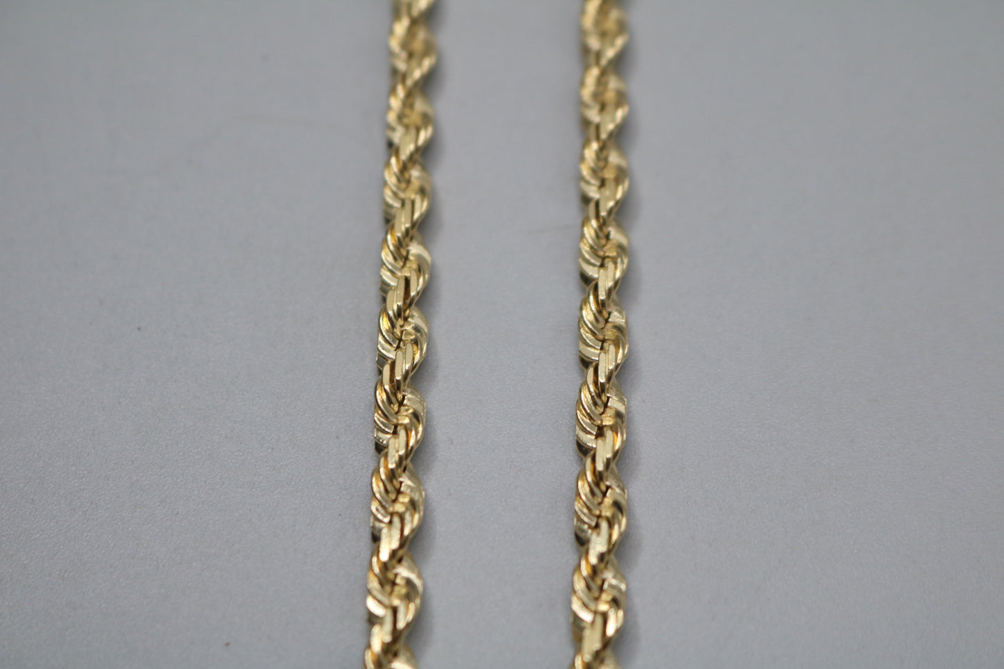 14K Yellow Gold Rope Necklace (24 Inches) (Local Purchase Only)