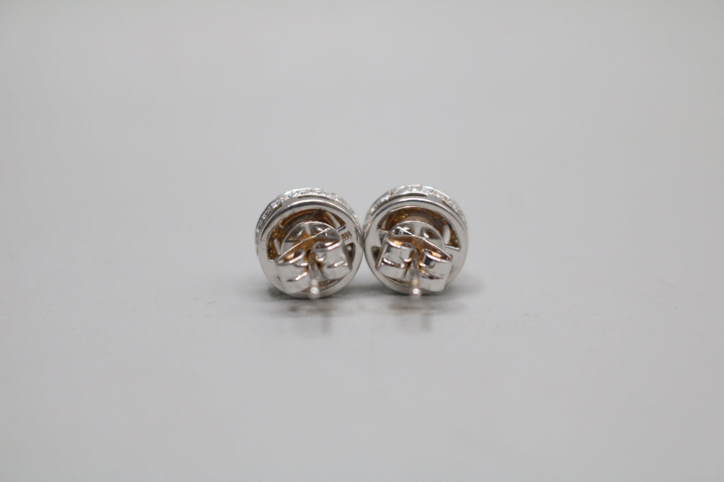 18K White Gold Moissanite & Diamond Stud Earrings (2.00 CTW & 0.80 CTW)
